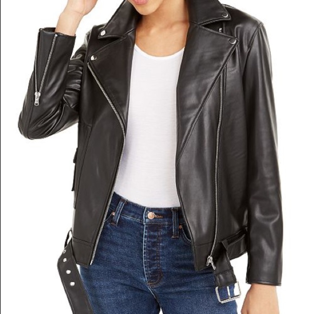BNWT BAR III Faux Leather Jacket